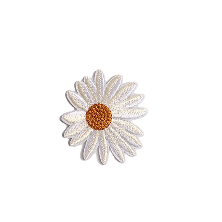 Wholesale Bee Embroidery Cloth Patch Cartoon Computer Embroidery Logo Sunflower Patch